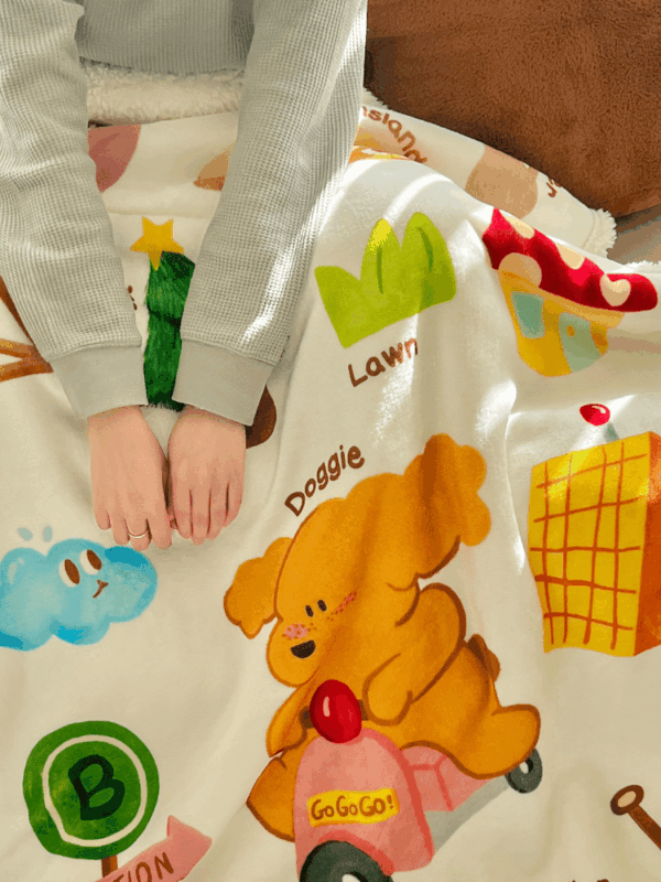 【🏕️郊遊小狗】羊羔絨毛毯